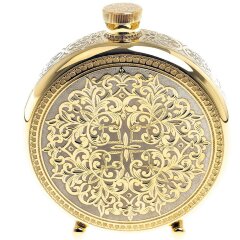 Металлическая фляжка «Лиса» с тремя стопками перевертышами