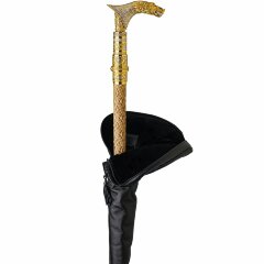 Позолоченная трость ручной работы «Хищник» с клинком