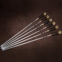 Подарочные шампуры «Кони» с художественным литьём