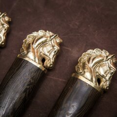 Подарочные шампуры «Кони» с художественным литьём