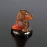 Резная фигурка из цельного янтаря «Дракончик» в подарок к новому 2024 году