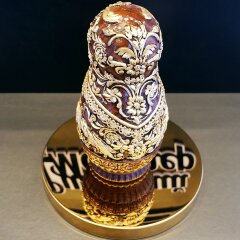 Деревянная «Матрёшка» с резной росписью