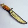 Коллекционный нож «Волк» с дамасским клинком