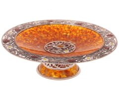Блюдо из янтаря «Малиновка»