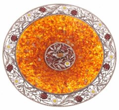Блюдо из янтаря «Малиновка»