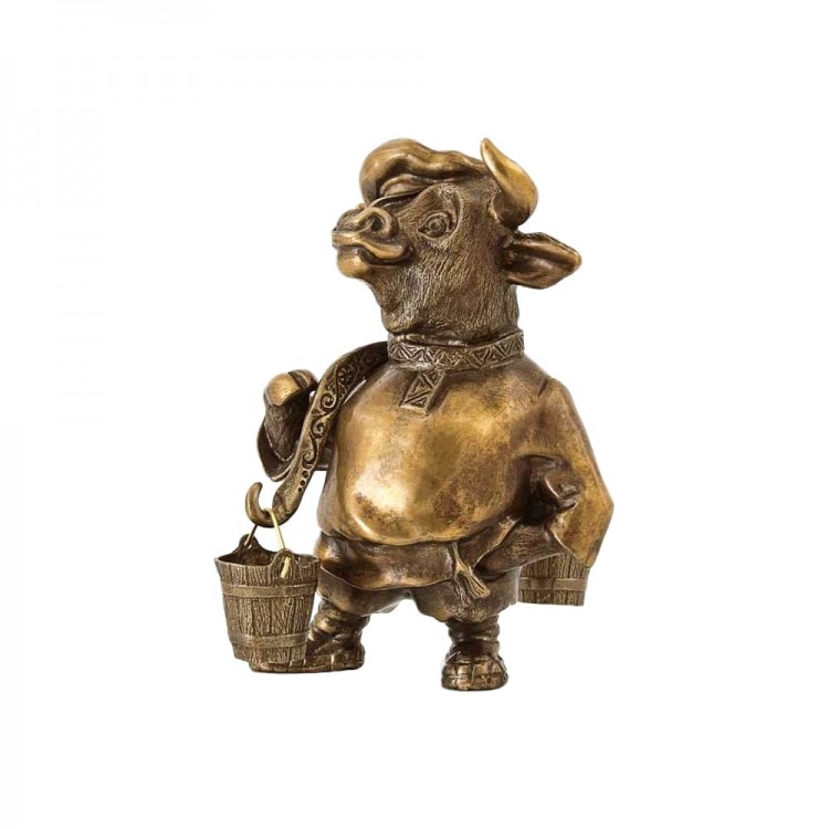 Сувенирная статуэтка «Бык с коромыслом»