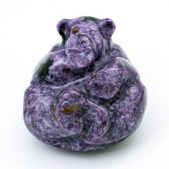 Сувенирная статуэтка «Медведь неваляшка» из чароита