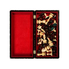 Резные шахматы «Герб РФ» ручной работы