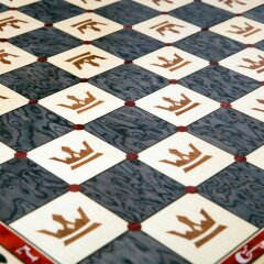 Резные шахматы «Герб РФ» ручной работы