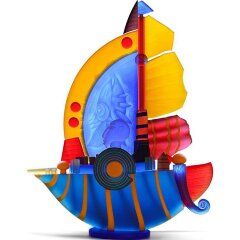 Эксклюзивный сувенир «Корабль» из цветного художественного стекла