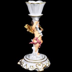 Настольный подсвечник «Ангелочек» (правый) из искусственного камня
