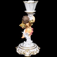Настольный подсвечник «Ангелочек» (правый) из искусственного камня