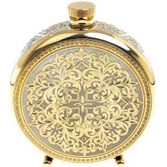 Металлическая фляжка «Филин» с тремя стопками перевертышами