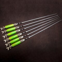 Подарочные шампуры «Щуки» с акриловой рукоятью