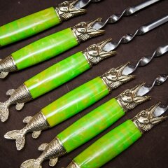 Подарочные шампуры «Щуки» с акриловой рукоятью