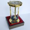 Часы песочные «Чёрный песок» на 15 минут в подарок учителю