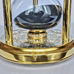 Часы песочные «Чёрный песок» на 15 минут в подарок учителю