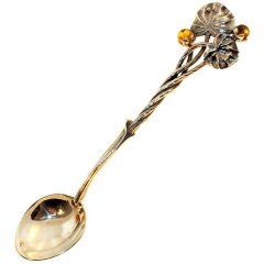 Серебряная ложечка «Ягодки» для чая