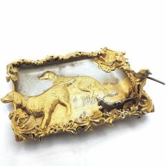 Пепельница «Охотник с собакой»