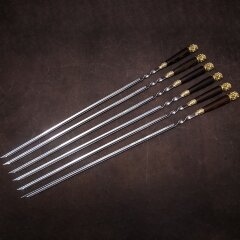 Подарочные шампуры «Пришельцы» с художественным литьём