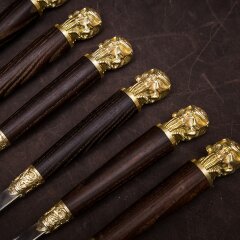 Подарочные шампуры «Пришельцы» с художественным литьём