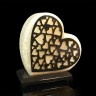 Настольный светильник из каменной соли «Сердечко» в подарок девушке