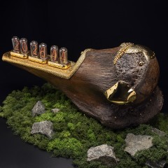 Ламповые часы из кости мамонта «Реликвия» — произведение искусства ограниченной партии