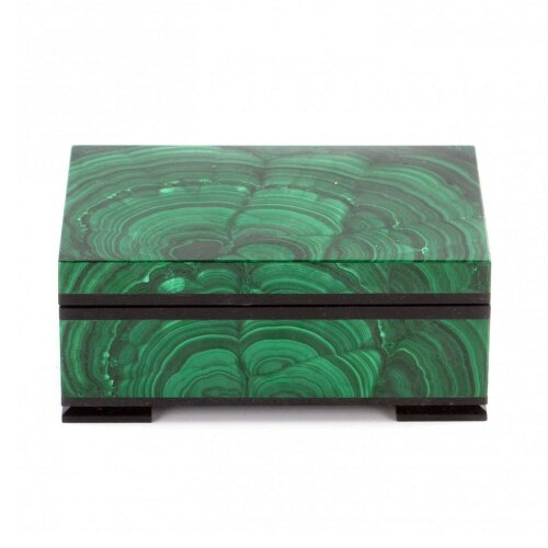Шкатулка из натурального малахита «Классик»