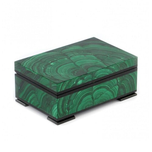 Шкатулка из натурального малахита «Классик»