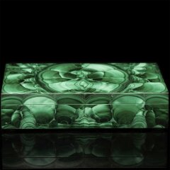 Плоская шкатулка для сигар «Малахит» в подарочной упаковке — Премиум подарки