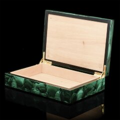 Плоская шкатулка для сигар «Малахит» в подарочной упаковке — Премиум подарки