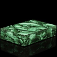 Плоская шкатулка для сигар «Малахит» в подарочной упаковке — Премиум подарки