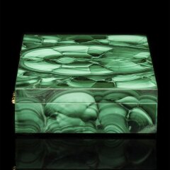 Плоская шкатулка для сигар «Малахит» в подарочной упаковке — Премиум подарки