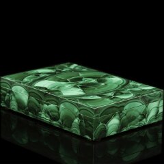 Плоская шкатулка для сигар «Малахит» в подарочной упаковке — Премиум подарки