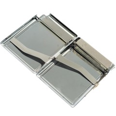 Портсигар металлический на 10 сигарет «Лабрадор» с зажигалкой в подарок другу