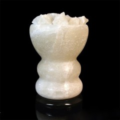 Солевая лампа светильник «Свеча» красного свечения в подарок девушке