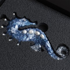 Новогоднее украшение для ёлки «Морской конёк» — новогодние подарки 2026 год