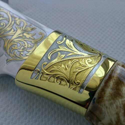 Сувенирный нож «Дворянский» с позолоченным клинком