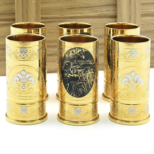 Набор подарочных стопок для водки «Сезон охоты» в подарок на День Победы