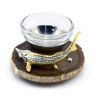 Икорница малая на агате «Стерлядка» станет отличным подарком для любимого человека