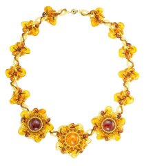 Колье из янтаря «Лето»