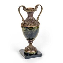 Бронзовая ваза «Антик» из натурального камня