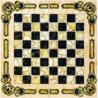 Эксклюзивные шахматы «Арабески Марин» (янтарь)