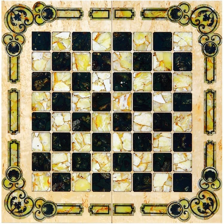 Эксклюзивные шахматы «Арабески Марин» (янтарь)