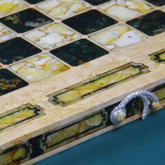 Эксклюзивные шахматы «Арабески Марин» (янтарь)