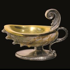 Серебряная икорница «Галиотис»