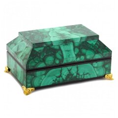 Малахитовая подарочная шкатулка «Ларец»