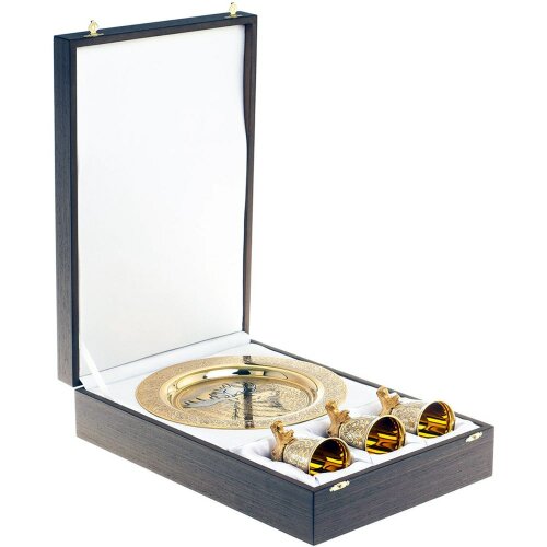 Декоративная тарелка «Лось» с тремя стопками перевертышами