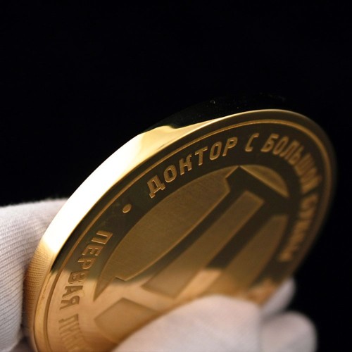 Корпоративная медаль с логотипом «Юбилей компании» для награждения сотрудников