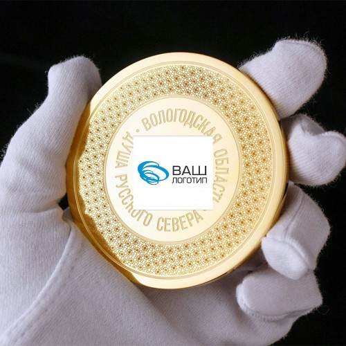 Корпоративная медаль с логотипом «Юбилей компании» для награждения сотрудников